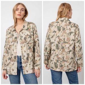 Rails Fulton Camo  Print Field Jacket In Watercolor Camo Size Small